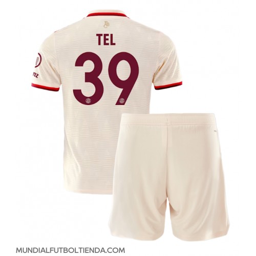 Camiseta Bayern Munich Mathys Tel #39 Tercera Equipación Replica 2024-25 para niños mangas cortas (+ Pantalones cortos)